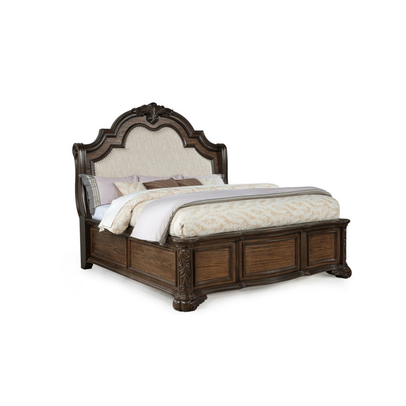 Tête de lit tapissier capitonnée en tissu de style traditionnel 1Pc, Très grand lit