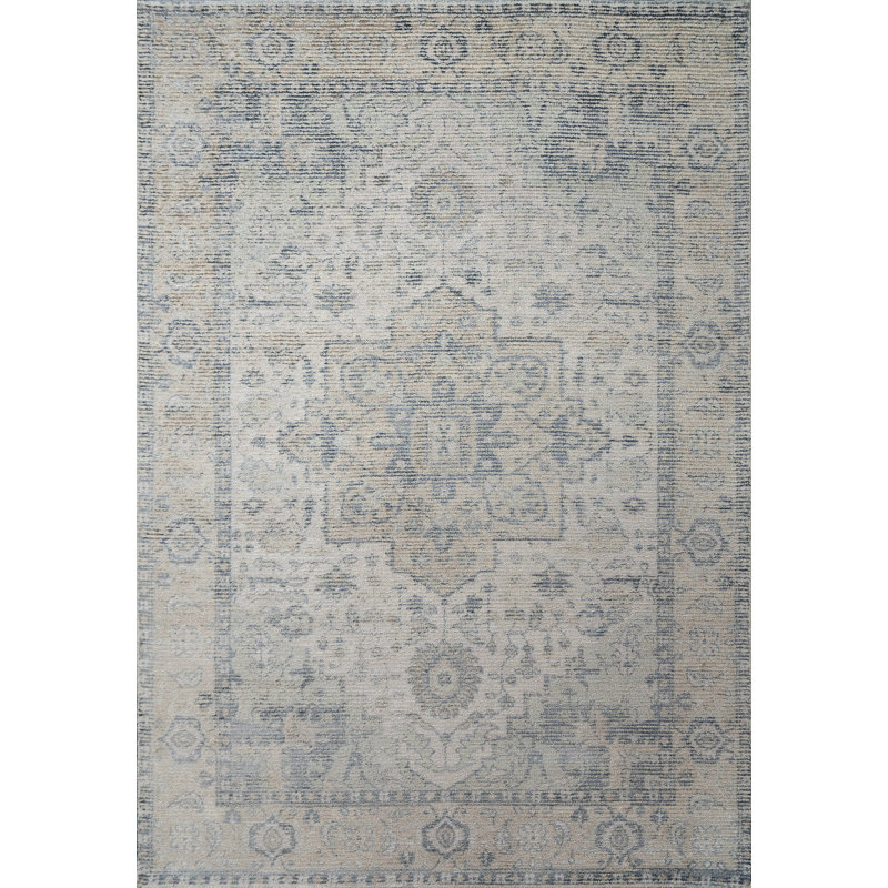 STEFANO 15701-850 BEIGE/NAVY, Rectangle 9' x 12'