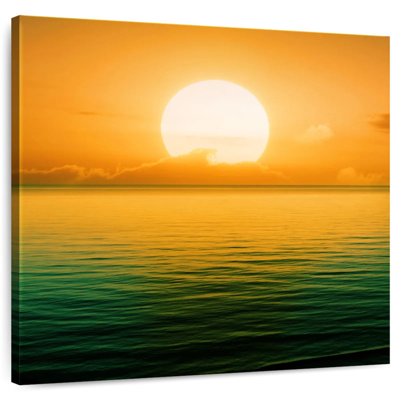 Gillard, coucher de soleil sur la mer
