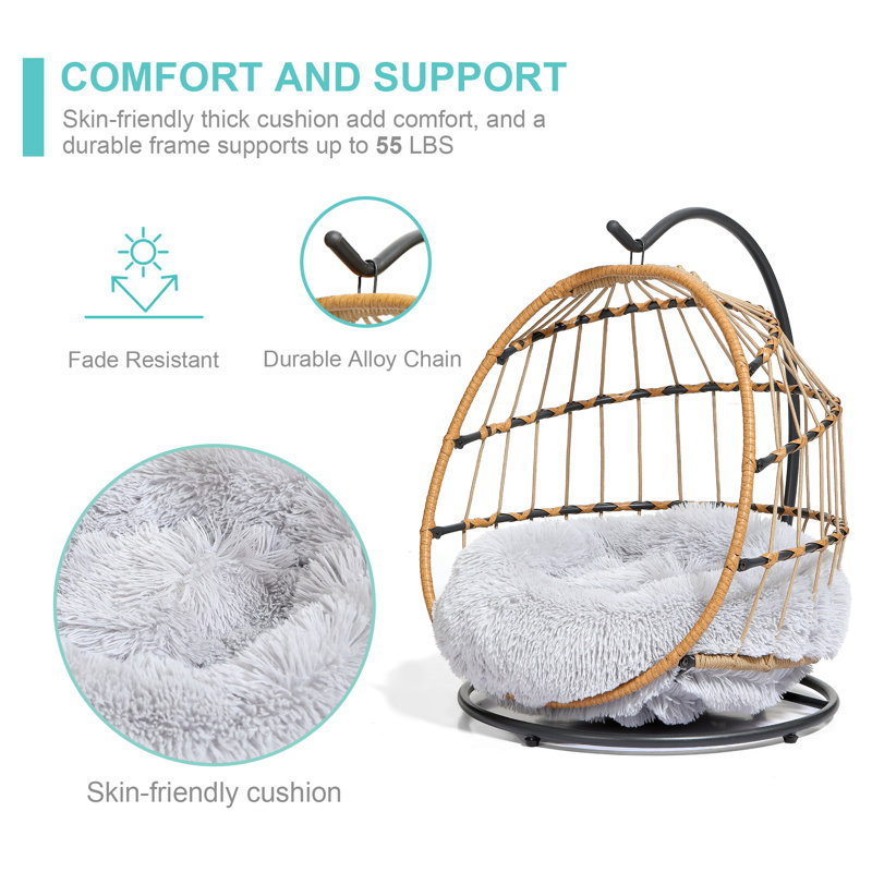 Cotton Hammock Pet Bed, Light Grey