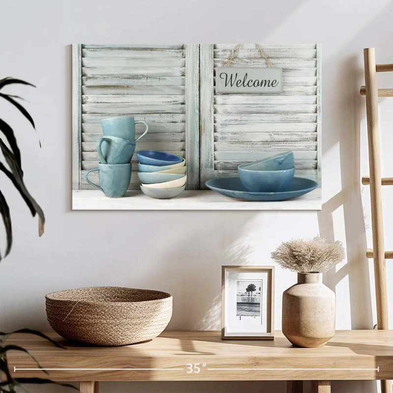 Senne Blue Dinnerware, 16" H x 24" W