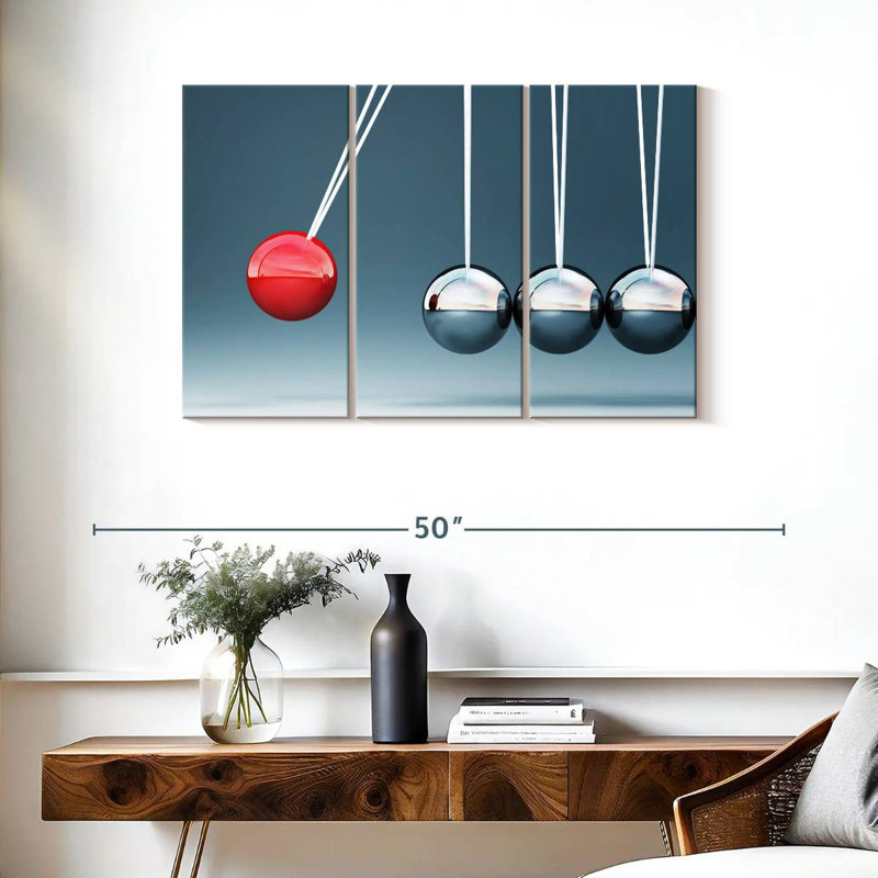 Keiri Newton's Cradle Spheres, 24" H x 38" W