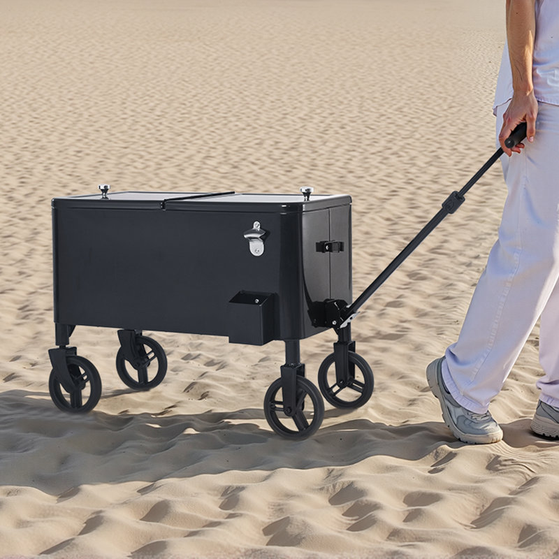 VEVOR 302.8L Ice Chest with wheels in Black