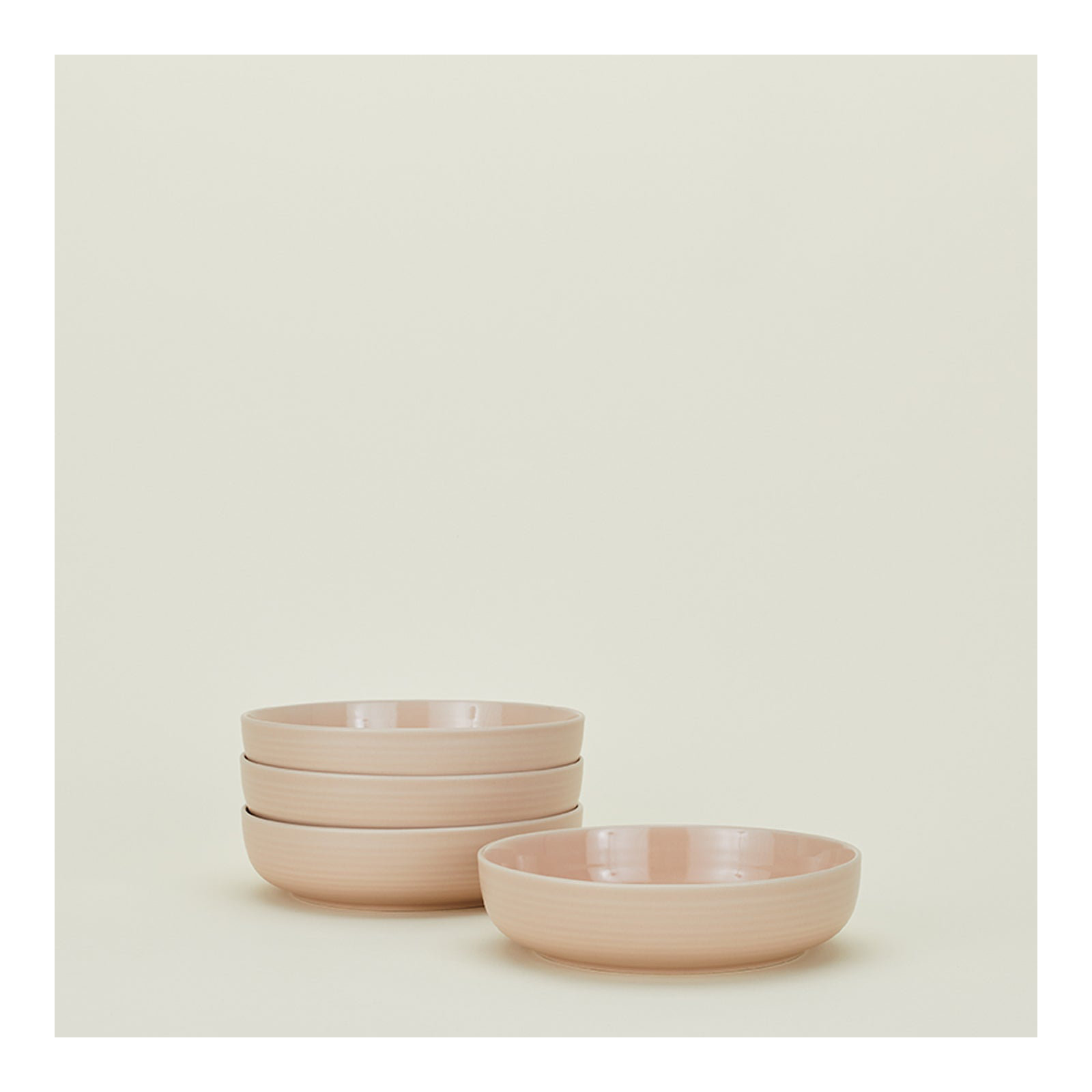 Essential Stoneware Dinnerware Set, Blush