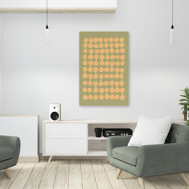 Motif connecté - motifs abstraits, H 36 po x l 24 po