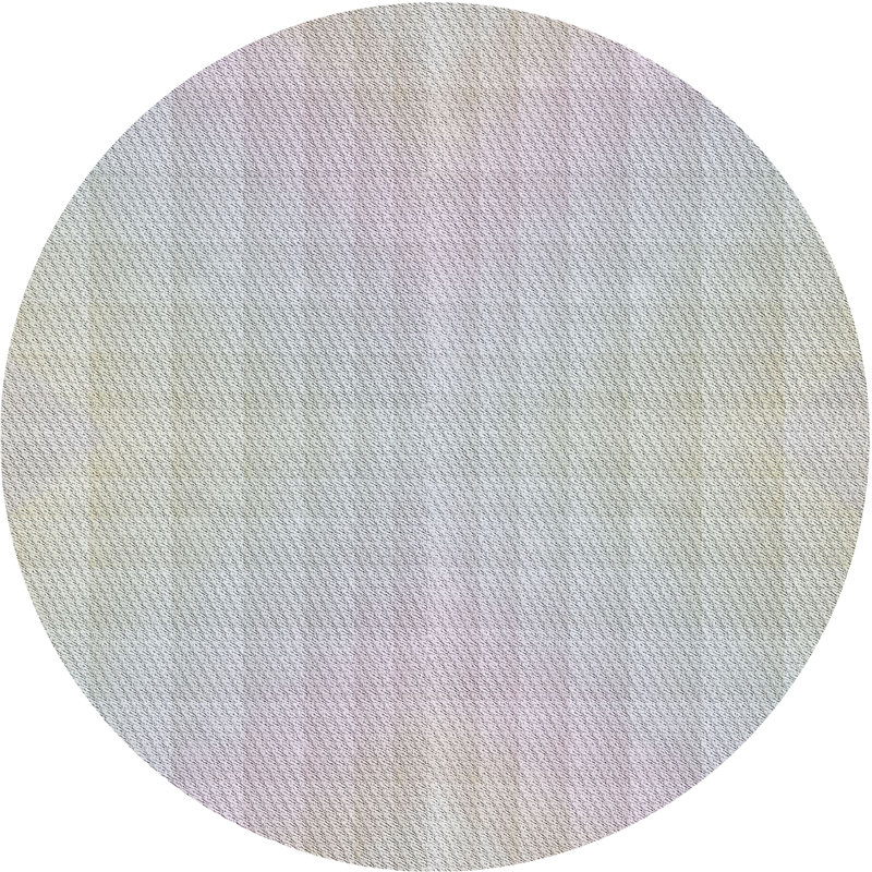 Tapis zone grise à motifs, Rond 8 pi