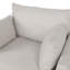 Tissu, fauteuil club avec pieds en bois