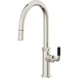Descanso Kitchen Pull-Down Kitchen Faucet With Button Sprayer - High Arc Spout