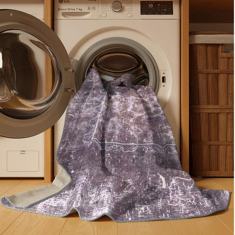 Tapis 100% lavable à la machine 2047, Rectangle 8 pi x 12 pi