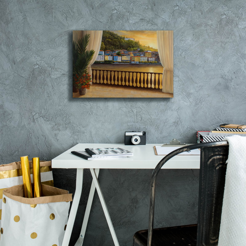 «Italian View» par Diane Romanello, H 12 po x l 18 po x P 0,75 po