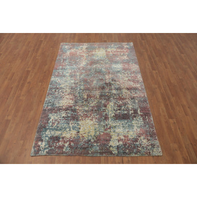 Room Size Modern Abstract Area Rug 5x8