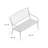 2 Person Distressed Metal Outdoor Bench 2-Seat Patio Garden Park Bench in Multi Colors-1034698075