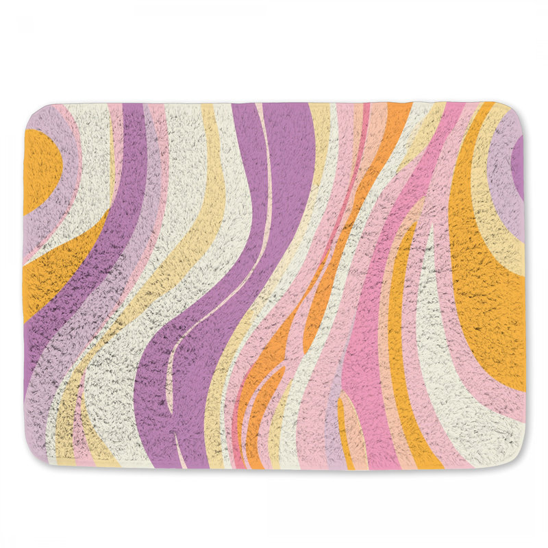 Tapis de bain Wavy Lines, L 24 po x l 17 po