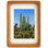 Cadre photo en bois avec passe-partout, bureau ou cadre mural Mid Century