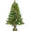 Arbre de Noël artificiel avec guirlande et guirlande 4 pièces Ophelia
