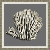 Graphic Coral Collection 3' Framed Graphic Art Print on Glass
