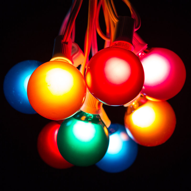 Outdoor 25 - Bulb 25'' Plug-in Globe String Light, White