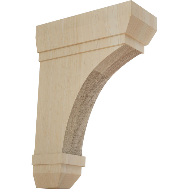 Support en bois Stockport, 2 1/4"W x 5"D x 7"H, Hévéa