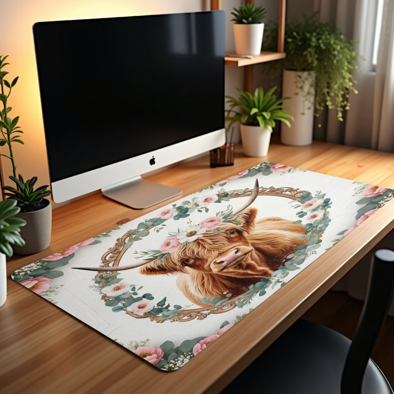 Polyester Desk Pad, 14.4x12.1