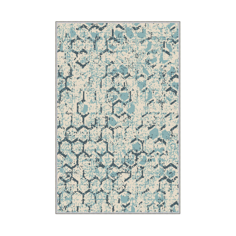 Antibacterial Hall Carpet (2.6 x 6.6 Ft) | 100% Polyester, 0.4 in Pile Height | Non-Slip PVC Dot Underside, Machine Washable | 3D Digital Printing, Durable & Stylish for Entryways, Living Rooms & More