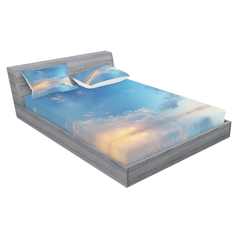 Microfiber Sheet Set, Queen Sheet Set with Fitted Sheet
