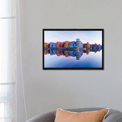 Colored Homes by Ton Drijfhamer - Gallery-Wrapped Canvas Giclée on Canvas