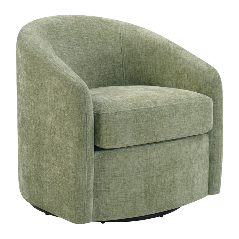 Sandiso Barrel Swivel Chair, Leaf