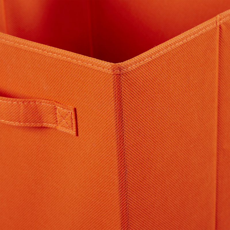 27cm Cube Fabric Bin with Pull Handle by ClosetMaid, Sunset