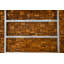 Mur de pierre en teck 48 po x 12 po