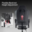 Fauteuil de jeu réglable en similicuir, siège d'ordinateur ergonomique avec appui-tête, repose-pieds et soutien lombaire-806468880