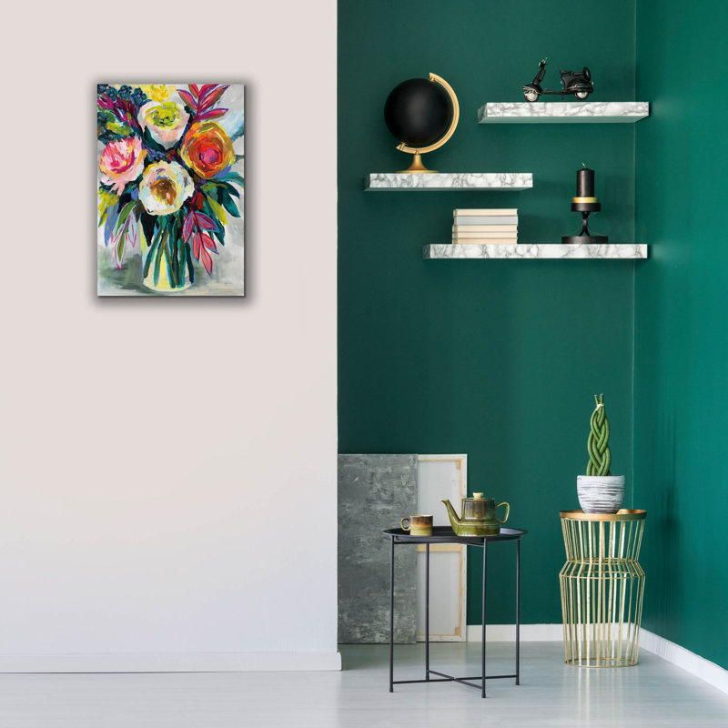 «First Kiss» par Jeanette Vertentes, art mural sur toile, H 26 po x l 18 po x P 0,75 po