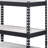 Natural And Black Bookshelf, 4 Tier Rectangular With Metal Frame Adjustable Shelves, Industrial Storage Solution Unit & Shelf, Bookcase Open Decorative Shelf