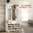 Chalemet Hall Tree 39.4'' Wide with Bench and Shoe Storage-447146493