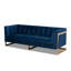 Belva 83.5" Velvet Square Arm Sofa-1060501049