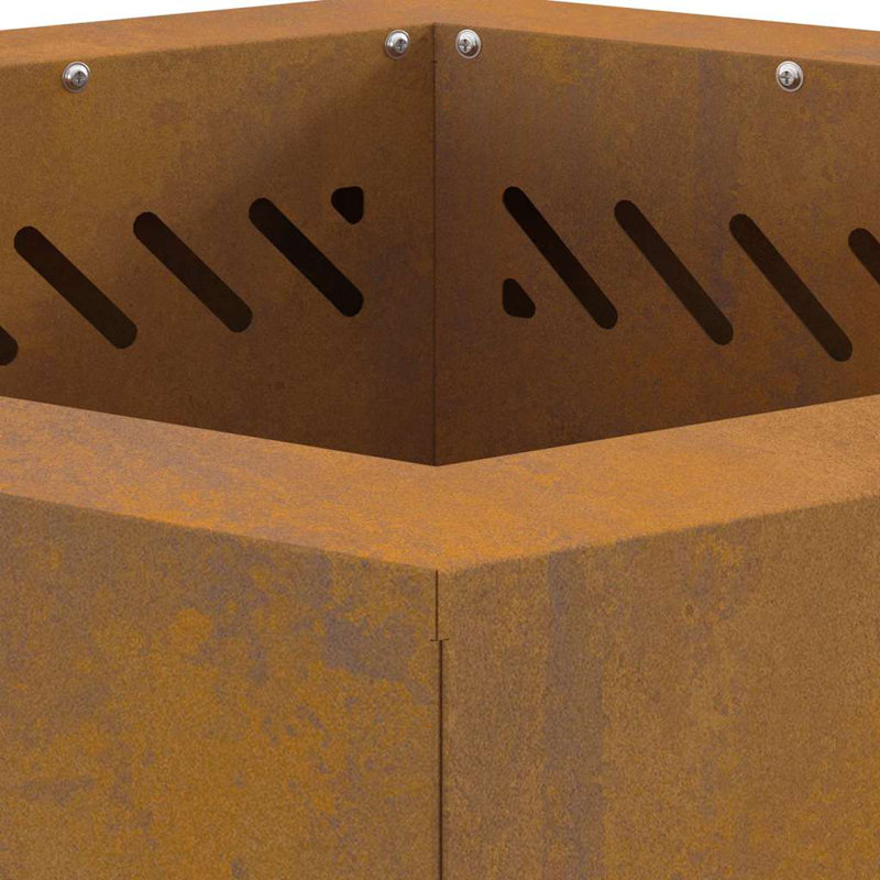 Modern Smokeless Fire Pit, 51cm H x 48cm W x 48cm D, Brown