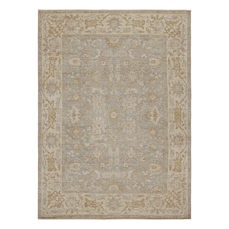 Handmade Silk and Wool Area Rug