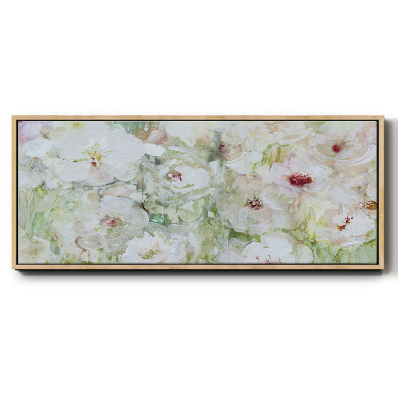 Jardin Blanc- Framed Canvas