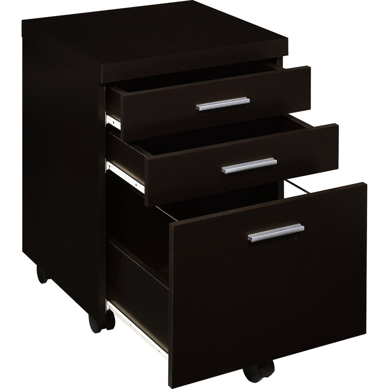 Rangement pour 3 bureaux - Finition cappuccino
