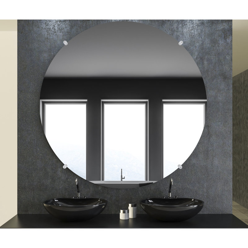 Miroir décoratif sans cadre modern Korin, 34 po x 34 po