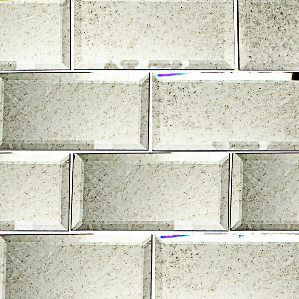 Abolos Reflections Silver/Mirror 3-in x 6-in Mirrored Glass Subway Peel and  Stick Wall Tile (11-sq. ft/ Carton)