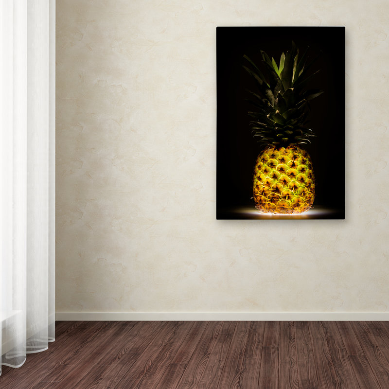 « ananas », reproduction d’impression sur toile tendue, H 19 po x l 12 po
