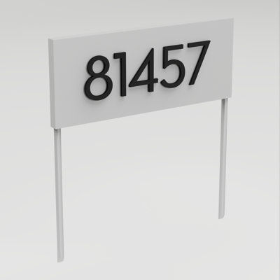 Hi Neighbor Steel Lawn Address Sign