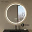 Miroir rond intelligent antibuée 32 po avec Bluetooth Monaco