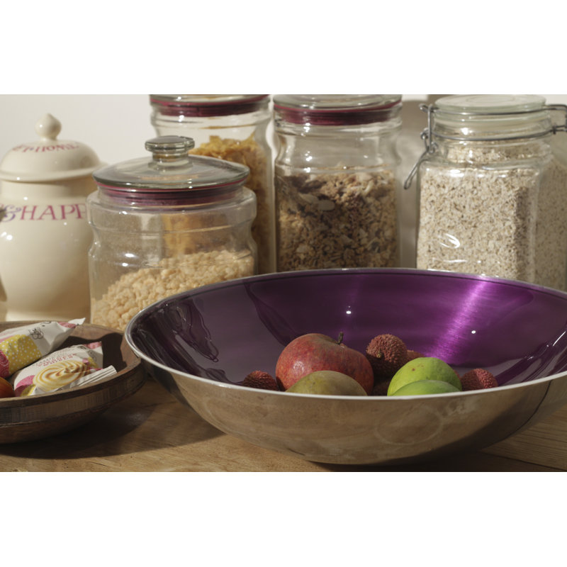 17 Stories Kinzie Aluminum Serving Bowl, Purple