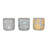  Cement Embossed Floral Container Set of 3 Spring Home Decorations