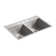 Vault™ Double Bowl Kitchen Sink with Single Faucet Hole