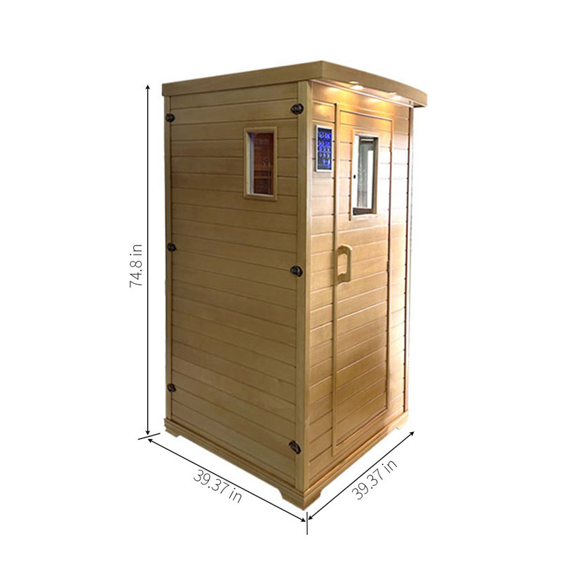 Sauna intérieur en bois massif simple
