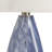 Blue/White Blown Glass Table Lamp