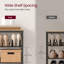 Shoe Rack 4 Tier Adjustable Mesh Shelves Large Top Space Saving for Entryway Hallway-597156327