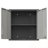 Wall Mounted Metal Storage Cabinet With 2 Locking Doors And 1 Adjustable Shelf